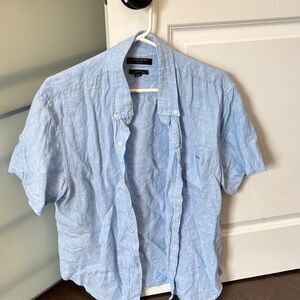Banana Republic Light Blue Casual Button Down Shirt
